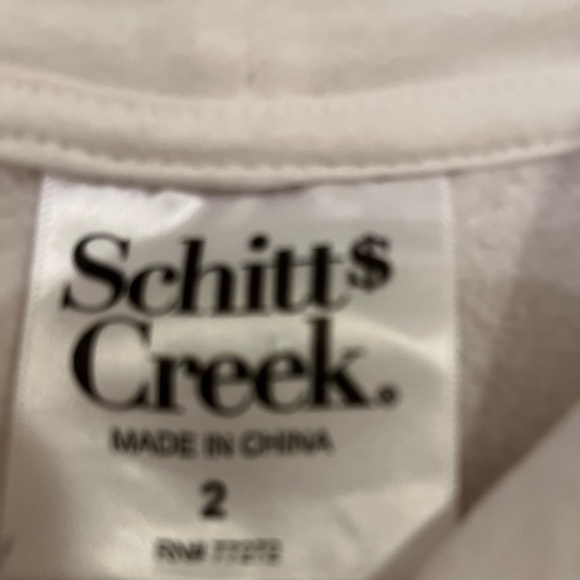 Schitts Creek cream Rosebud Hotel long sleeved sweatshirt. - Picture 2 of 6